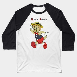 Homer Pigeon Classic Cartoon Baseball T-Shirt